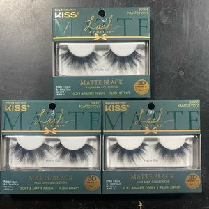 Faux mink kiss eyelashes pack of 3